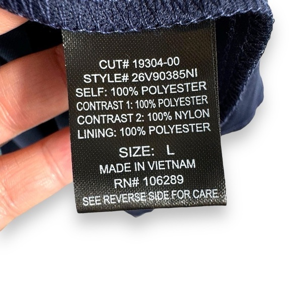 4 for $40 SALE! Francesca's Coll. Lace V Neck Floral Mini Dress, Navy, Size L - Picture 11 of 16